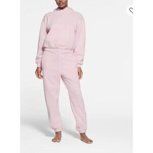 SKIMS Pink Cotton Fleece Classic Jogger Lounge Pants Cherry Blossom Size 4X